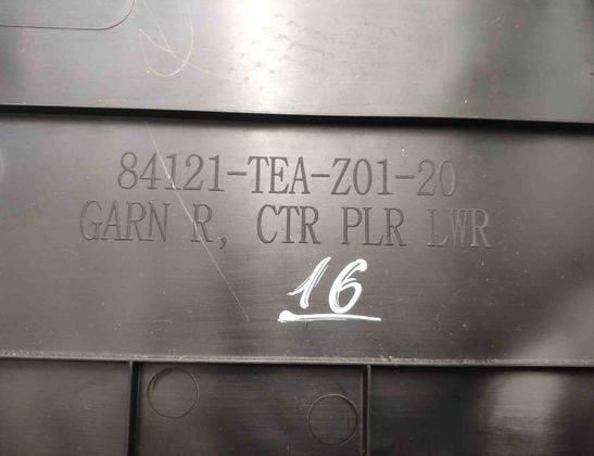 HONDA Civic 10 generation (2015-2021) Pravý B stĺpikový obklad 84121TEAZ0120,84121TEAZ01,84121TEA 13813199