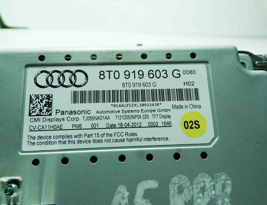 AUDI A5 F5 (2016-2024) Navigačný displej 8T0919603G 24586045