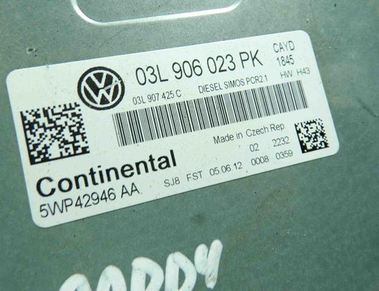 VOLKSWAGEN Caddy 3 generation (2004-2015) Engine Control Unit ECU 03L906023PK,03L907425C 29500178