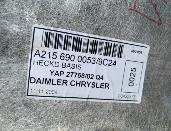 MERCEDES-BENZ CL-Class C215 (1999-2006) Trunk Trim A2156900053 32840126