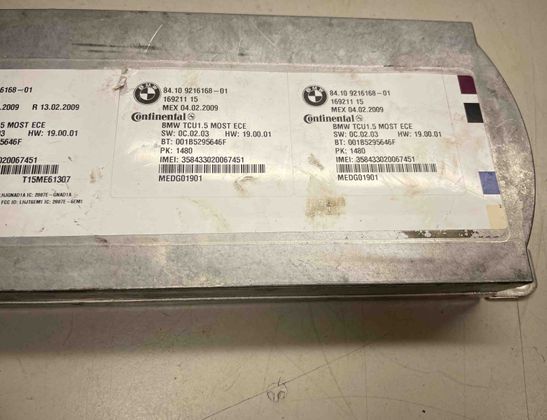 BMW 7 Series F01/F02 (2008-2015) Bluetooth ovládacia jednotka 9216168 31211487