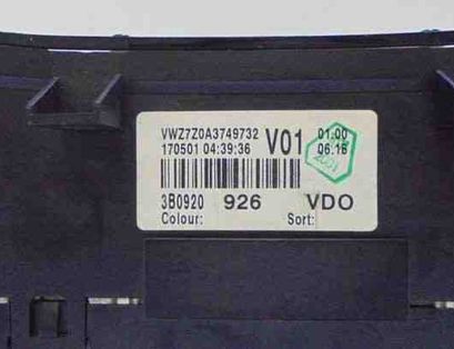 VOLKSWAGEN Passat B5 (1996-2005) Спидометр 3B0920926,110080137005 22676171