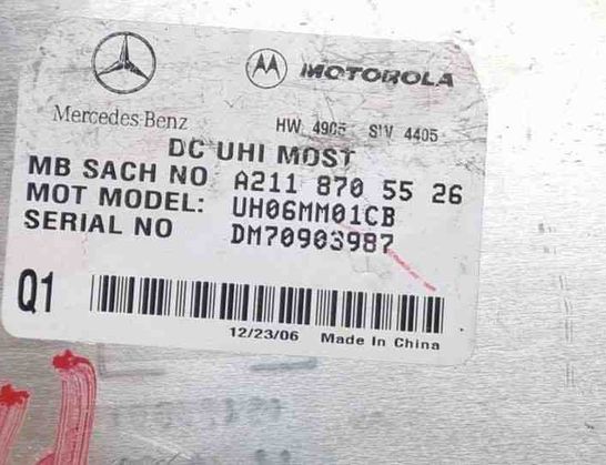 MERCEDES-BENZ E-Class W211/S211 (2002-2009) Bluetooth Control Unit A2118705526 24777162