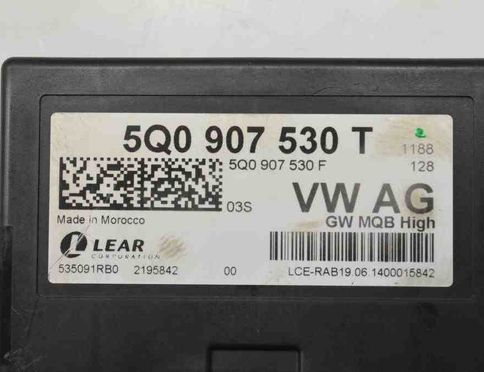 VOLKSWAGEN Golf 7 generation (2012-2024) Iné riadiace jednotky 5Q0907530T 32066505