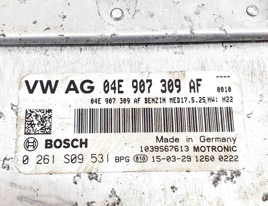 SKODA Fabia 3 generation (2014-2021) Engine Control Unit ECU 04E907309AF 29466868