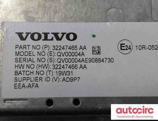 VOLVO XC60 2 generation (2017-2024) Navigation Display 32247465aa,32247466,36012820 30838131