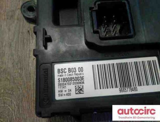 PEUGEOT 5008 1 generation (2009-2016) Zvuková riadiaca jednotka 9665778480,s180085003e,bscb0300 30840252