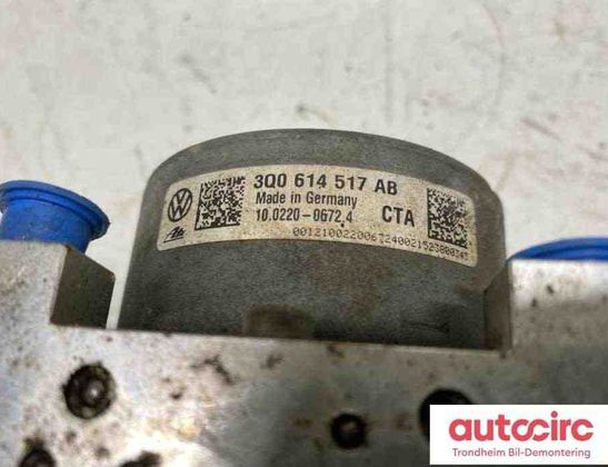VOLKSWAGEN Passat B8 (2014-2023) ABS kontrolná jednotka 3q061457ab,3q0614517aa,3q0614517aa,3q0907379ab,3q0907379ab,3q0614517ab,10.0220-0672.4,10.0916-0340.3 30857777