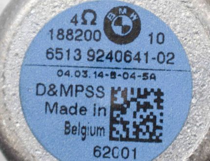 BMW 7 Series F01/F02 (2008-2015) Reproduktor zvuku na palubnej doske 9240641 10583876