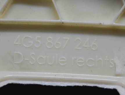 AUDI A6 C7/4G (2010-2020) Pravý stĺpikový obklad 4G5867246 11238430