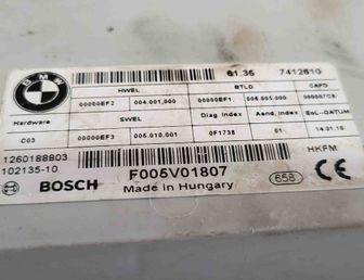 BMW X5 F15 (2013-2018) Ovládacia jednotka krytu batožinového priestoru 7412610 29842712