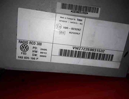 VOLKSWAGEN Golf 5 generation (2003-2009) Music Player With GPS 1K0035186P,VP4V1F18V815BG,VWZ7Z2E0031532 25535026