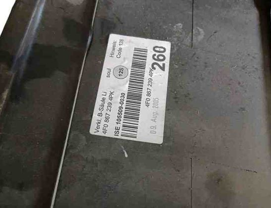 AUDI A6 C6/4F (2004-2011) Ľavý stĺpik B obloženie 4F0867239 25546944