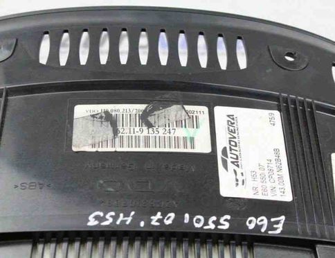 BMW 5 Series E60/E61 (2003-2010) Rýchlosťomer 9135247 30975027