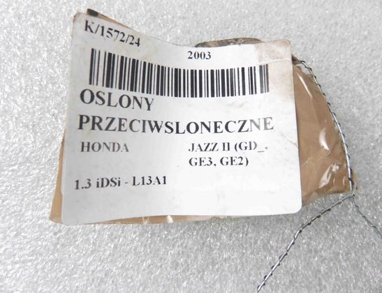 HONDA Jazz 2 generation (2007-2015) Súprava na ochranu pred slnkom 28604621