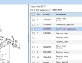 VOLVO S60 2 generation (2010-2020) Rear Right Arm 31406747,31202762 33007404