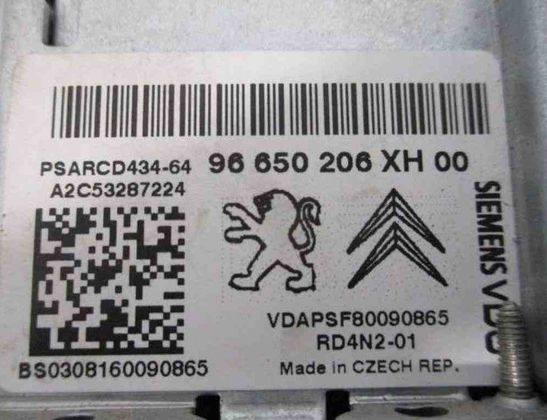 PEUGEOT 308 3 generation (2021-2023) Music Player With GPS A2C53287224,96650206XF,S0308160090865,PSARCD43464,F80090865 32481125