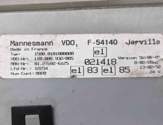 MAN TGA (2000-present) Instrument panel 110008932005,85017053,IP0480,81272026125 30276831