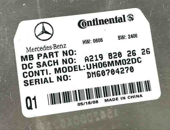 MERCEDES-BENZ M-Class W164 (2005-2011) Bluetooth ovládacia jednotka A2198202626 24564939